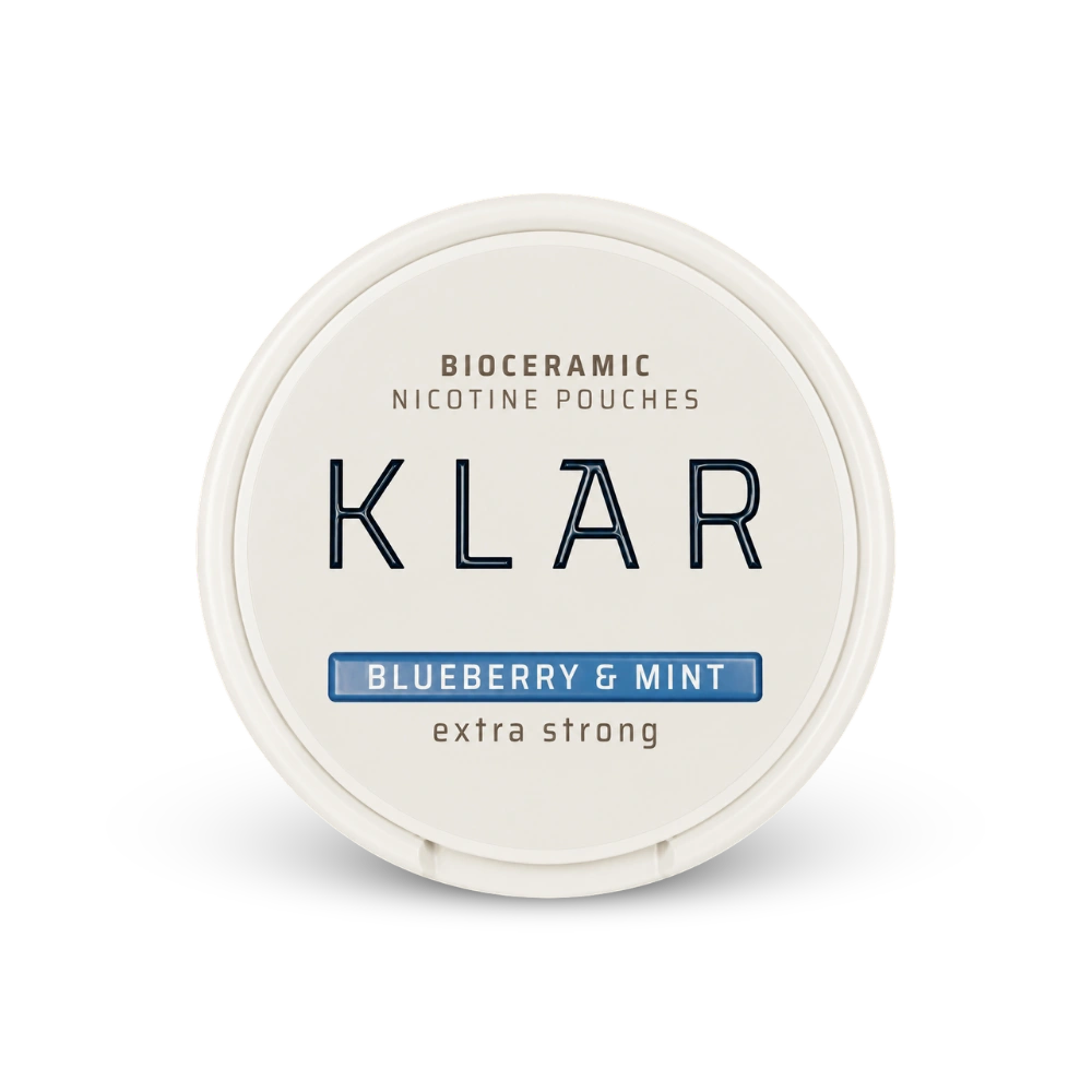 KLAR Strawberry Basil Extra Strong Slim – lata de sachês de nicotina