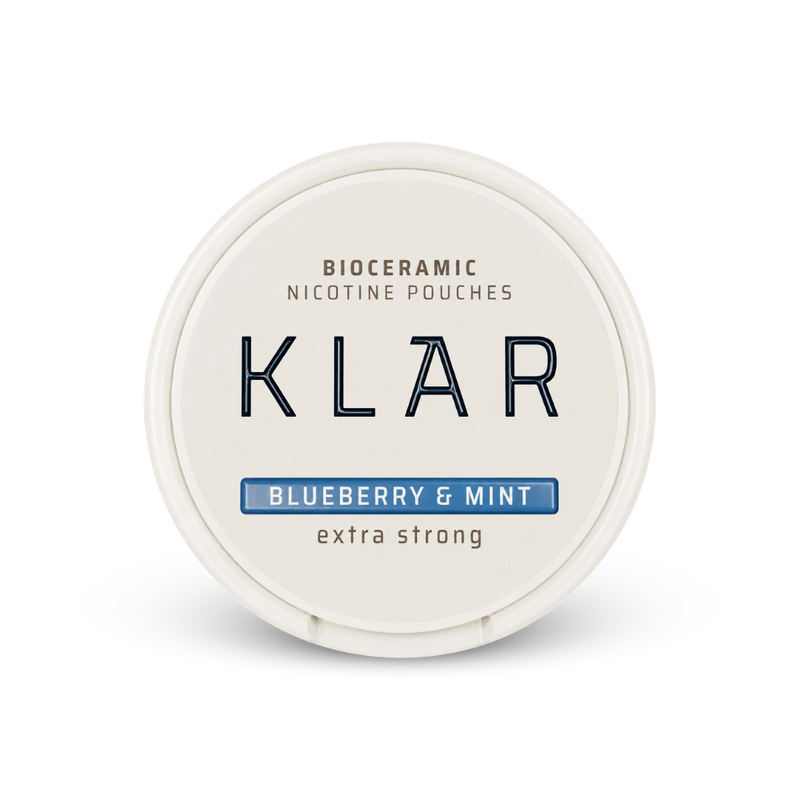 KLAR Strawberry Basil Extra Strong Slim – lata de sachês de nicotina