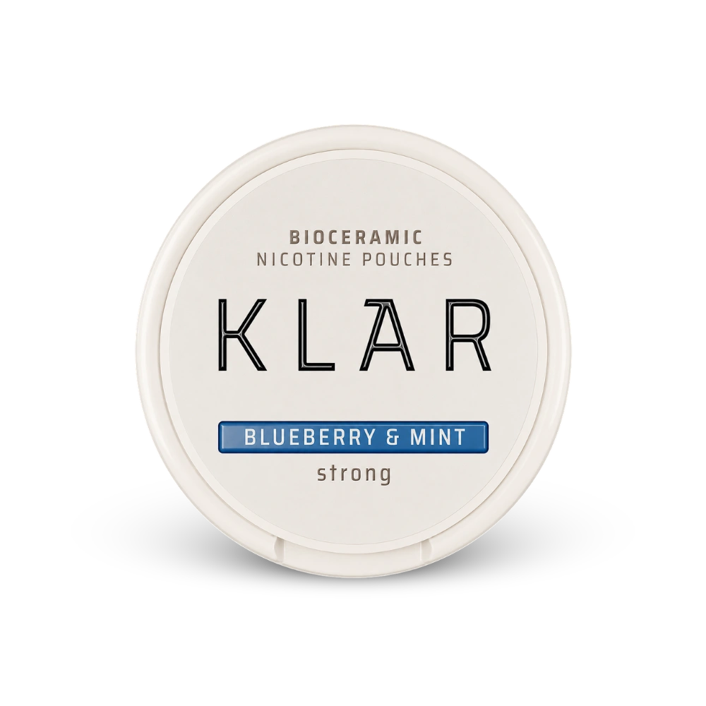 KLAR Strawberry Basil Strong Mini – lata de saquinhos de nicotina
