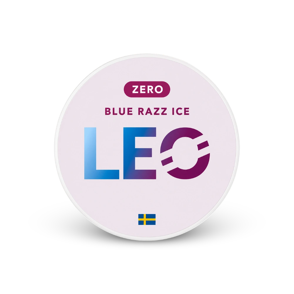 LEO Blue Razz Zero – lata de saquinhos de nicotina
