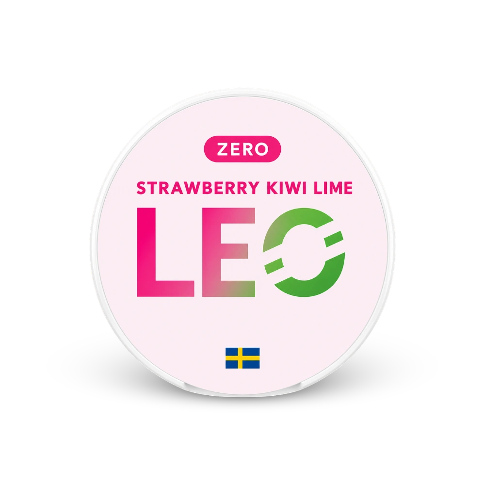 LEO Strawberry Kiwi Lime Zero – lata de saquinhos de nicotina