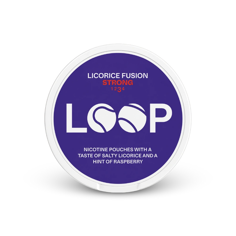 LOOP Licorice Fusion Strong – lata de poções de nicotina