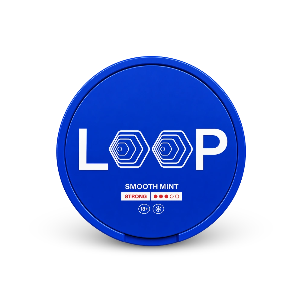 LOOP Smooth Mint Strong – lata de sachês de nicotina