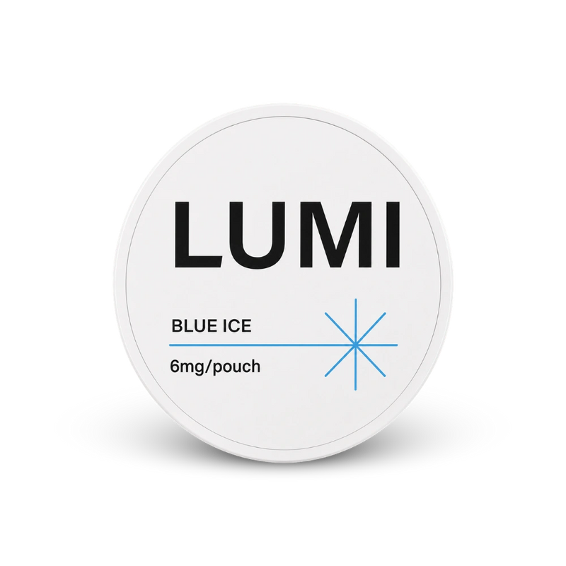 LUMI Blue Ice 6mg – lata de sachês de nicotina