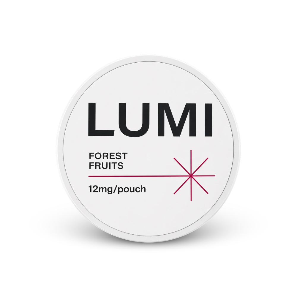 LUMI Forest Fruits 12mg – lata de sachês de nicotina