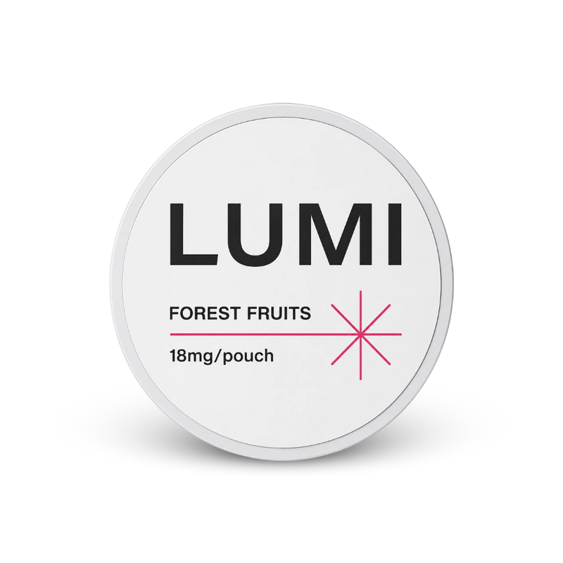 LUMI Forest Fruits 18mg – lata de saquinhos de nicotina