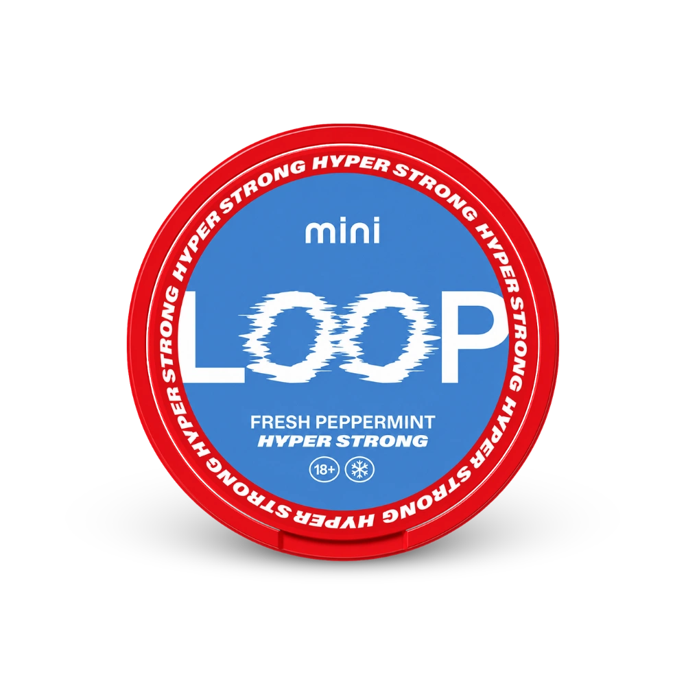 Loop Fresh Peppermint Mini Hyper – lata de sachês de nicotina