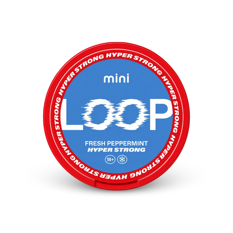 Loop Fresh Peppermint Mini Hyper – lata de sachês de nicotina