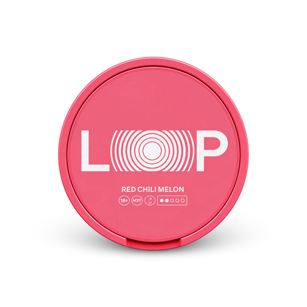 Loop Red Chili Melon Medium – lata de saquinhos de nicotina