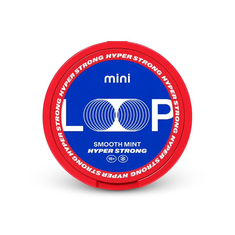 Loop Smooth Mint Mini Hyper – lata de sachês de nicotina