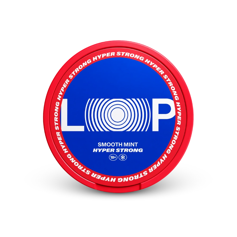 Loop Smooth Mint Hyper Strong – lata de saquinhos de nicotina
