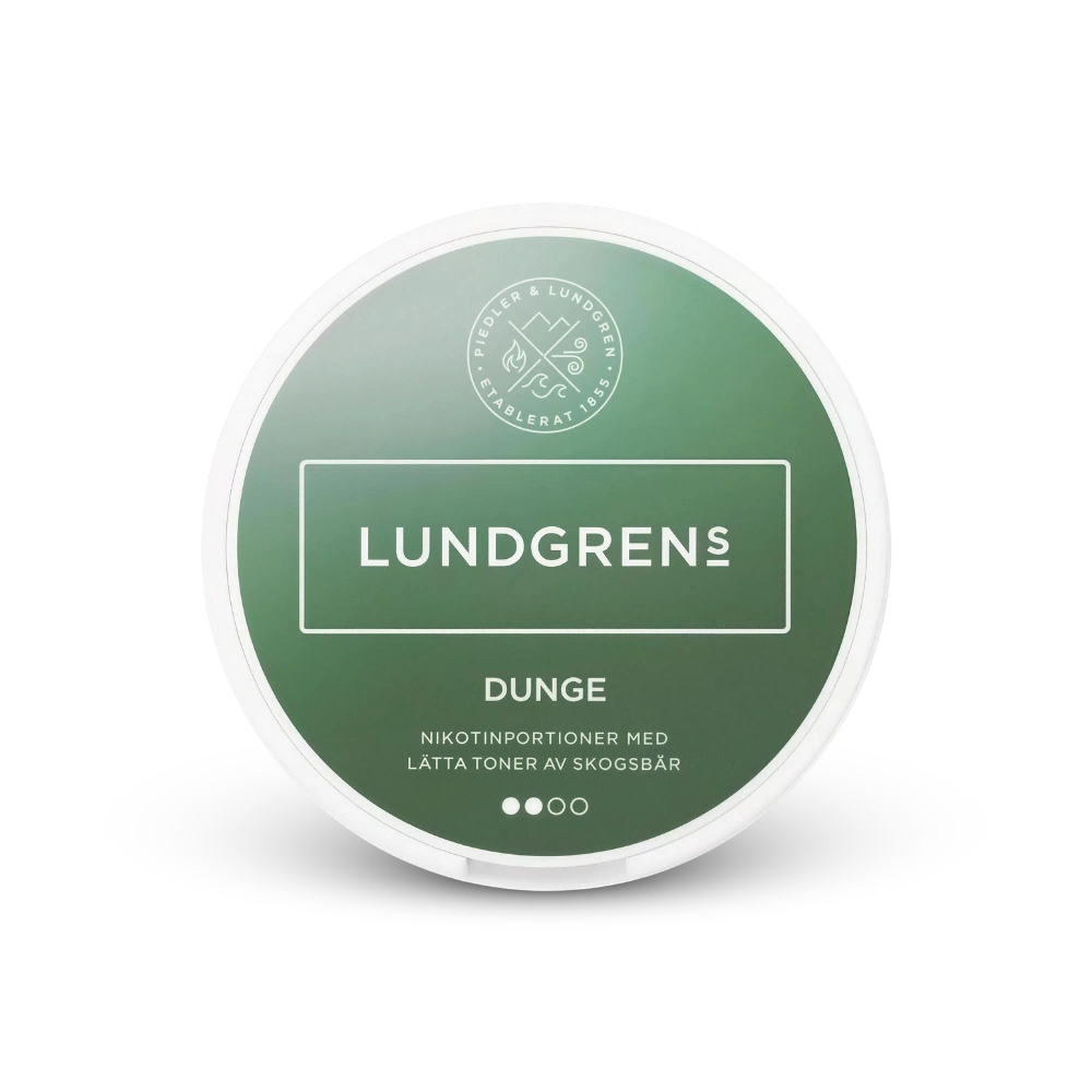 Lundgrens Dunge – lata de saquinhos de nicotina