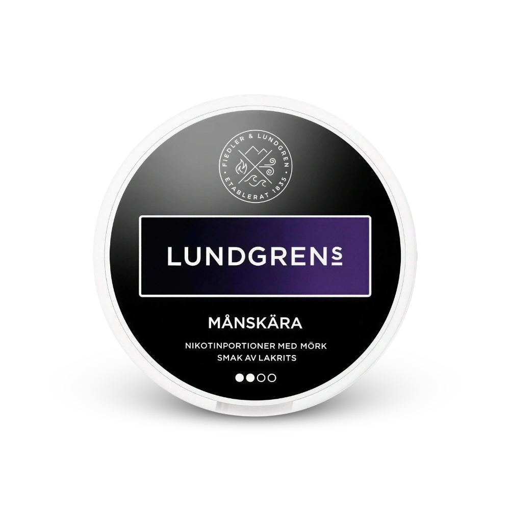 Lundgrens Månskära – lata de sachês de nicotina