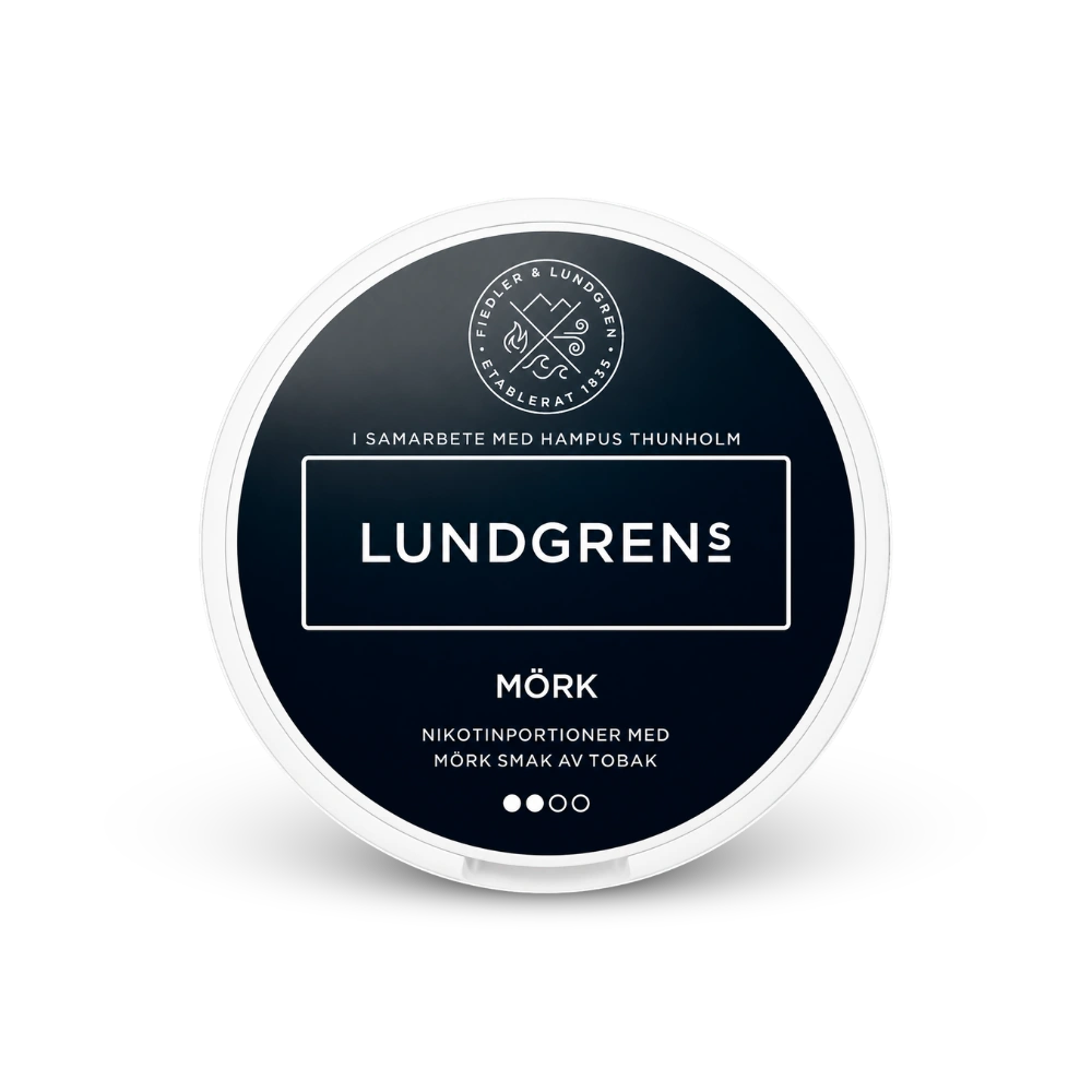 Lundgrens Mörk – lata de sachês de nicotina