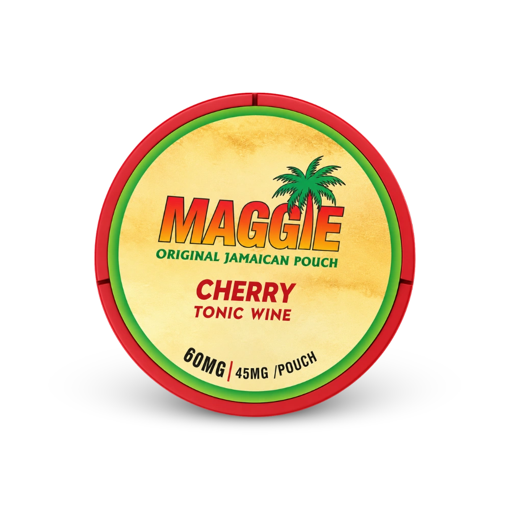 MAGGIE Cherry Tonic Wine 60mg – lata de saquinhos de nicotina