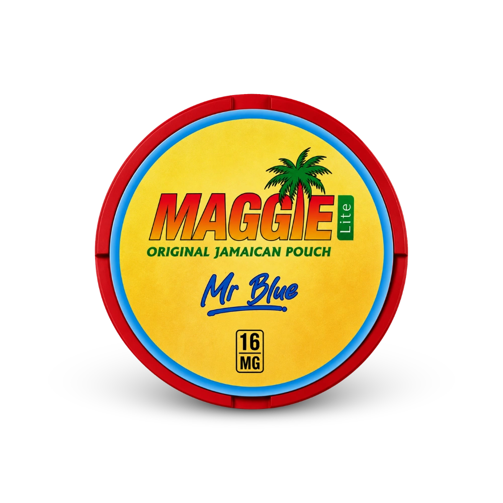 MAGGIE Lite Mr Blue – lata de saquinhos de nicotina