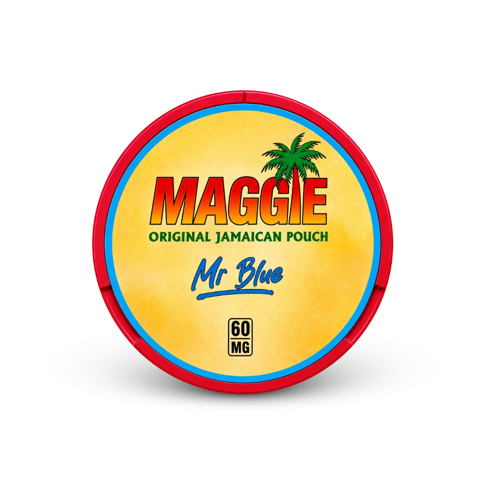 MAGGIE Mr Blue 60mg – lata de sachês de nicotina
