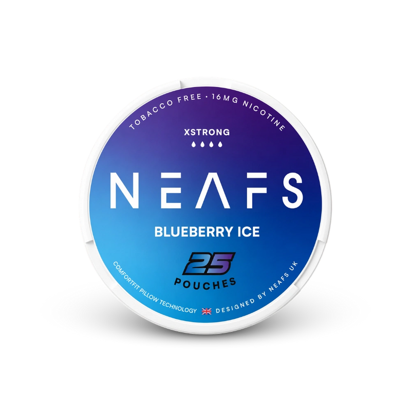 NEAFS Blueberry Ice Extra Strong – lata de sachês de nicotina