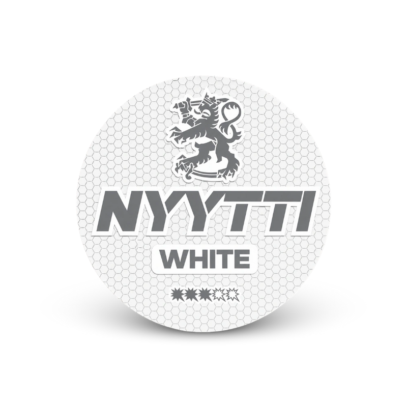 Nyytti White – lata de bolsas de nicotina