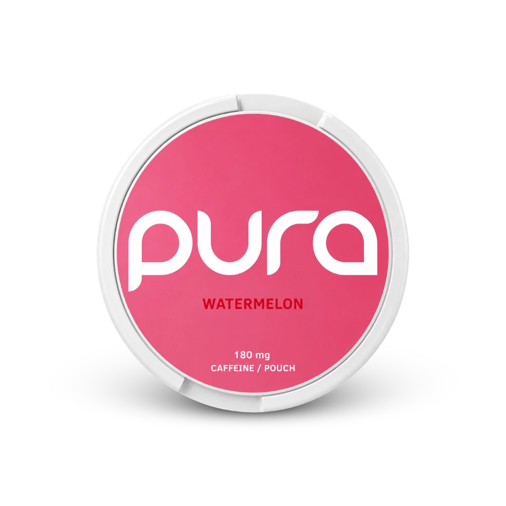 Pura Energy Watermelon 180mg – lata de bolsas de nicotina