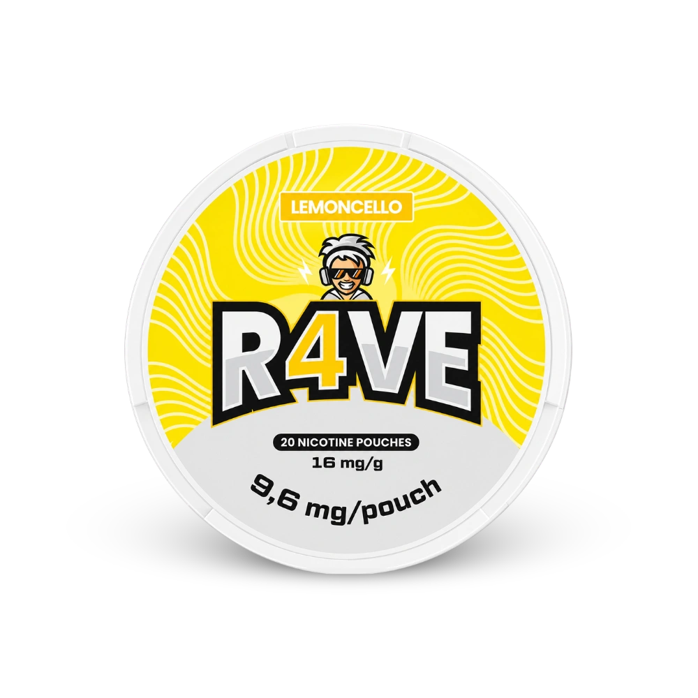RAVE Limoncello 16mg – lata de sachês de nicotina