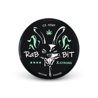 RaBBiT Ice Hemp X-Strong – lata de sachês de nicotina