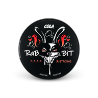 Rabbit Cola – lata de saquinhos de nicotina