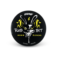 Rabbit Energy – lata de saquinhos de nicotina
