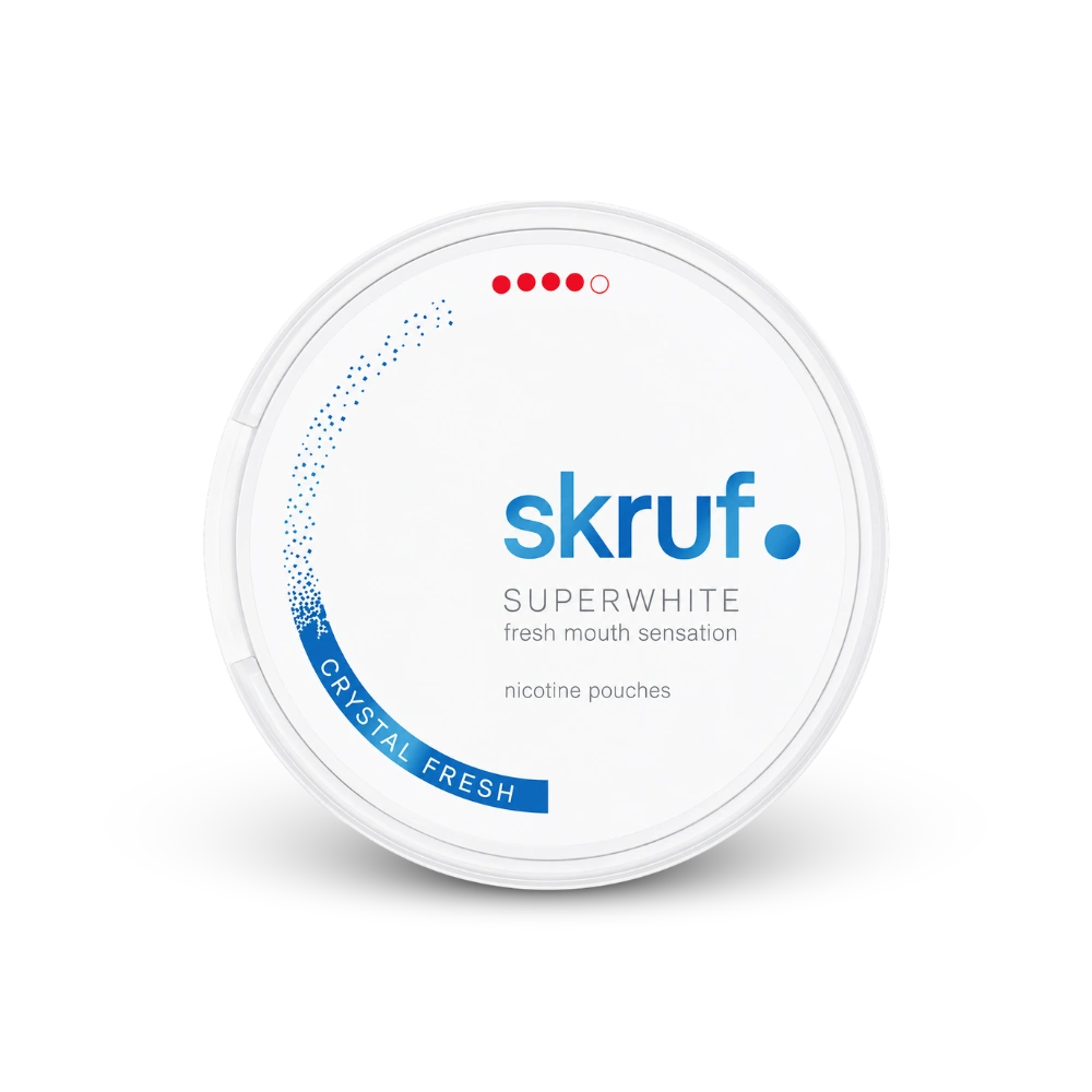 SKRUF Crystal Fresh Extra Strong – lata de nicotina em pó