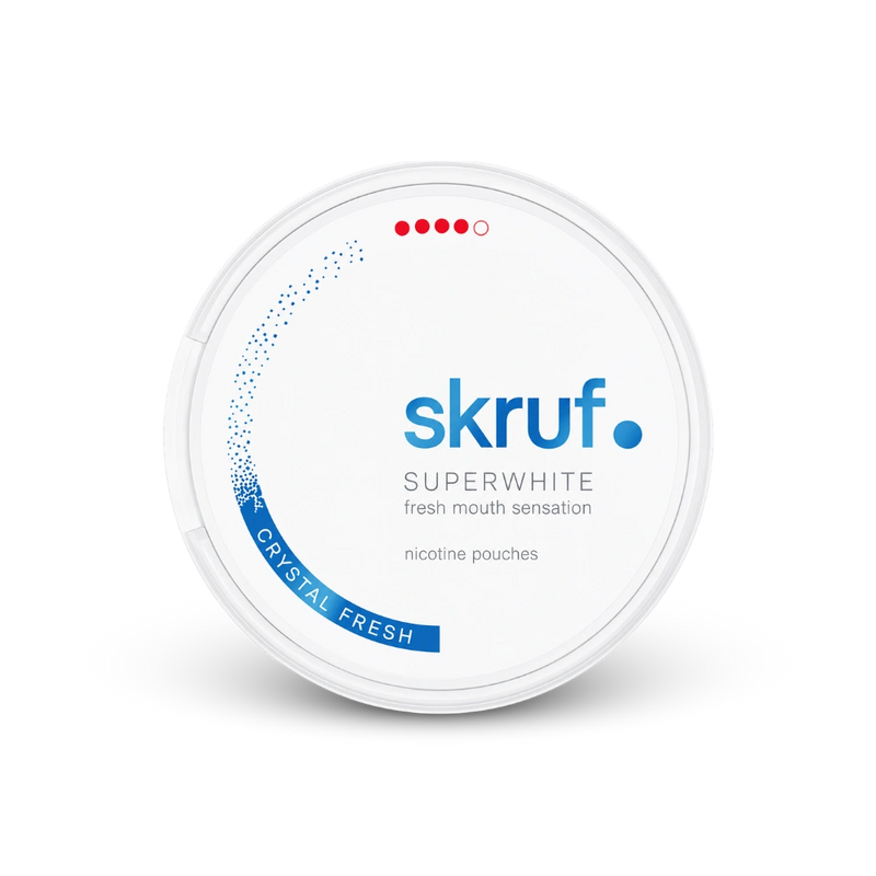 SKRUF Crystal Fresh Extra Strong – lata de nicotina em pó