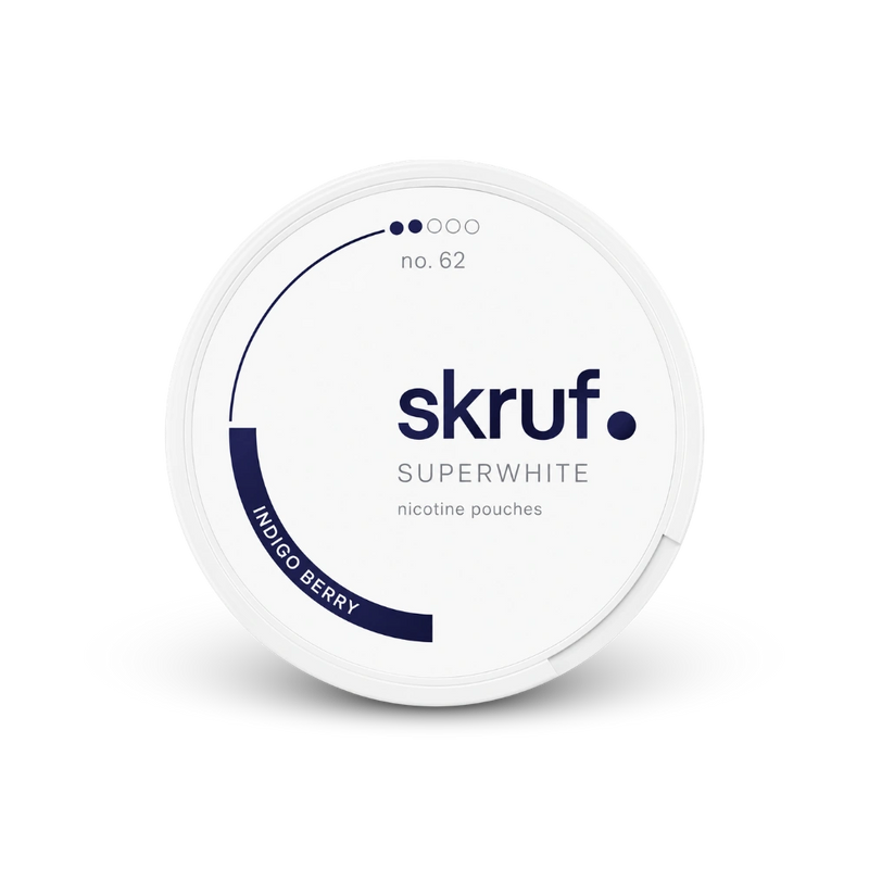 SKRUF Indigo Berry S2 – lata de sachês de nicotina