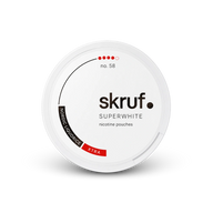 SKRUF Nordic Alcatrão S4 – lata de sachês de nicotina