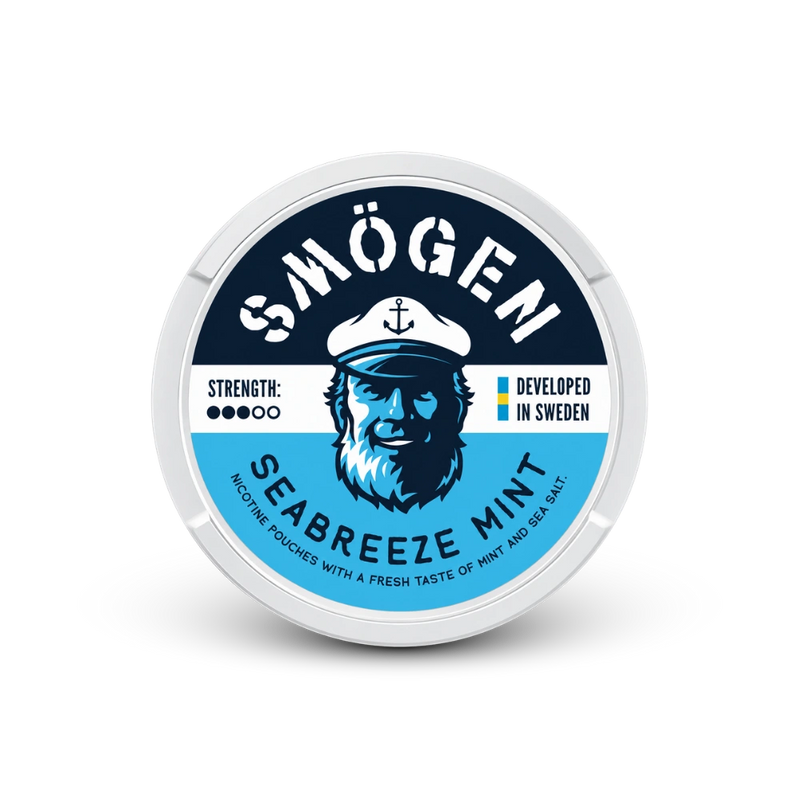 Smögen Seabreeze Mint – lata de saquinhos de nicotina