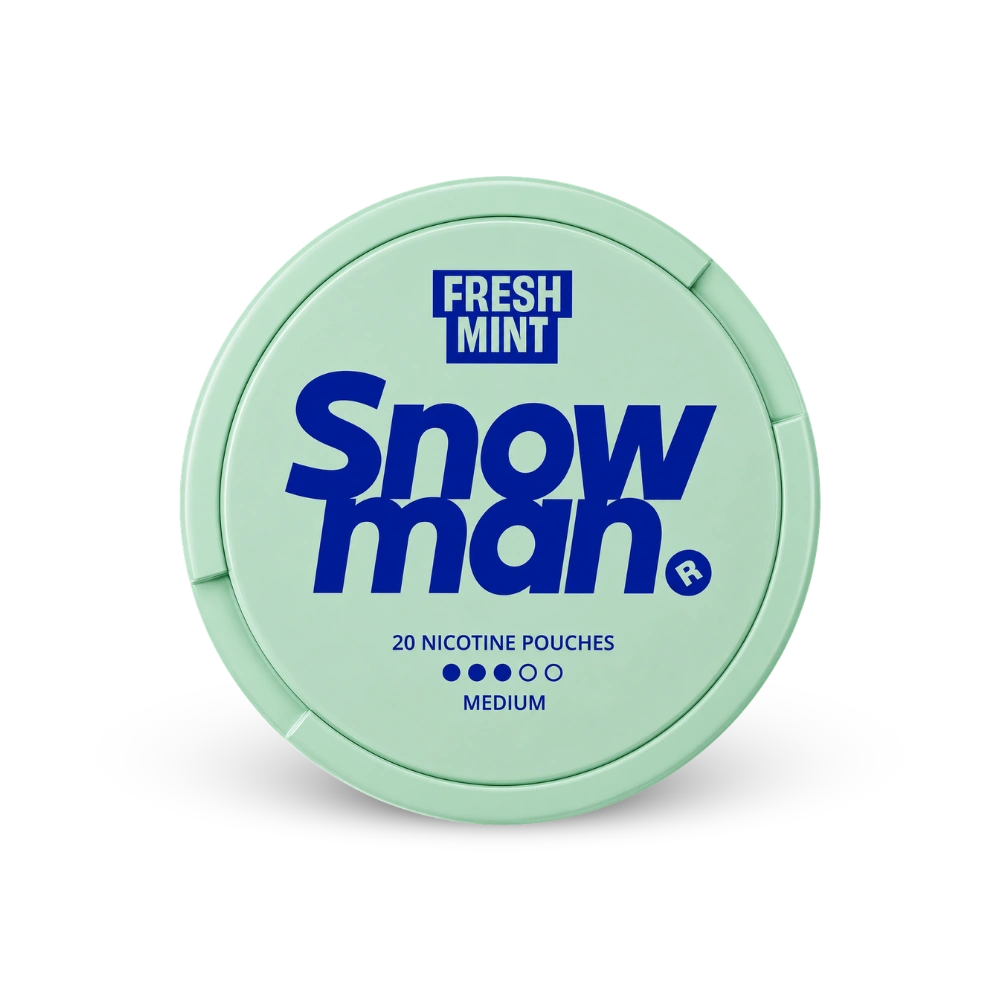 Snowman Fresh Mint 9mg – lata de sachês de nicotina