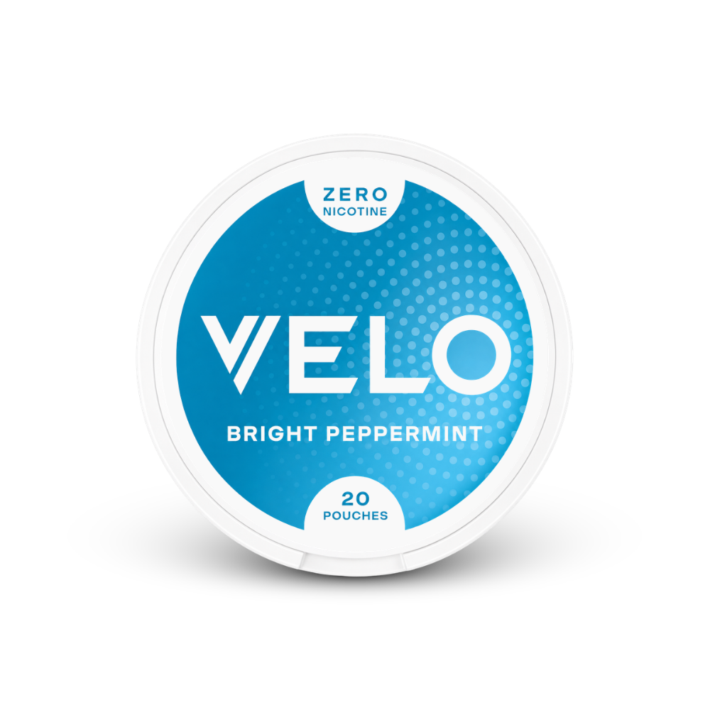 VELO Bright Peppermint Zero – lata de bolsas de nicotina