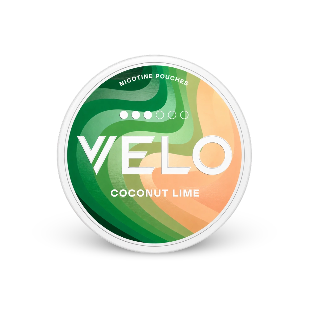VELO Coconut Lime Slim – lata de saquinhos de nicotina