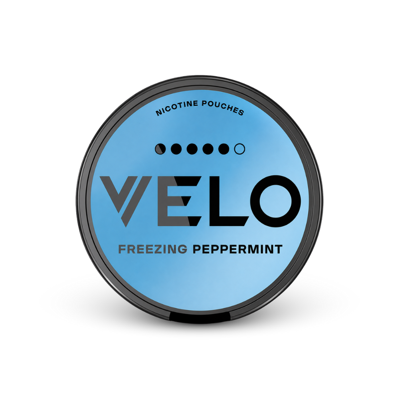 VELO Freezing Peppermint Ultra – lata de bolsas de nicotina