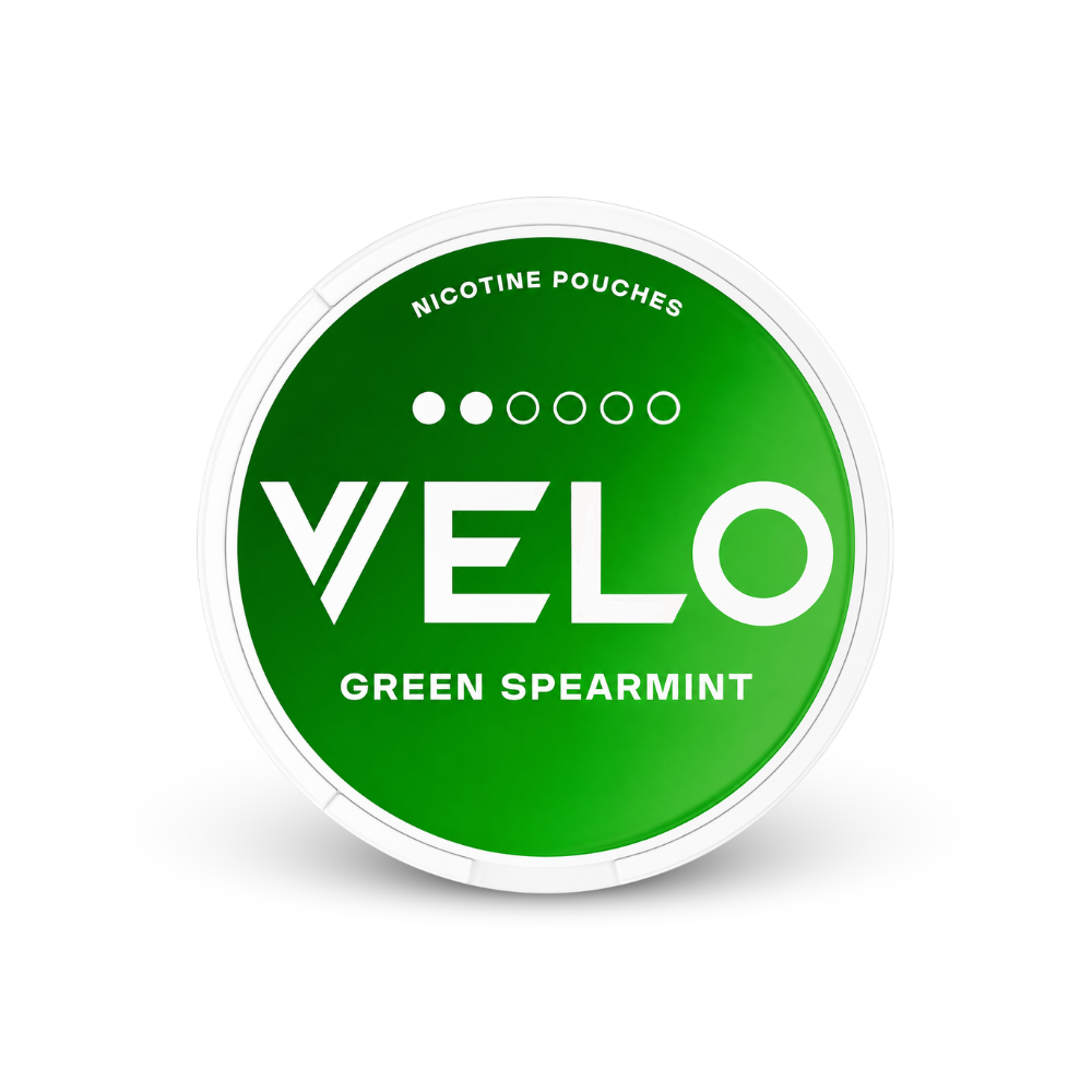 VELO Green Spearmint – lata de almofadinhas de nicotina