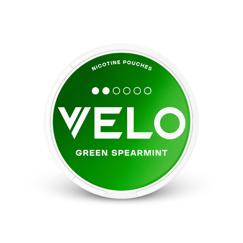VELO Green Spearmint – lata de almofadinhas de nicotina
