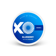 XO Blueberry – lata de sachês de nicotina