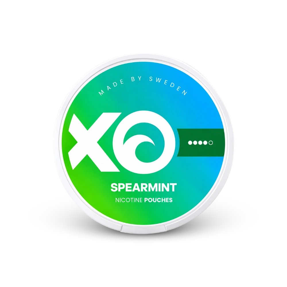 XO Spearmint – lata de sachês de nicotina