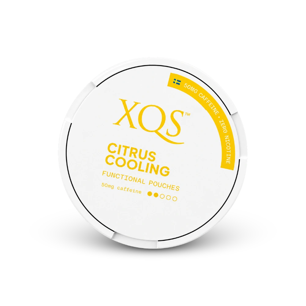 XQS Citrus Cooling Zero – lata de saquinhos de nicotina