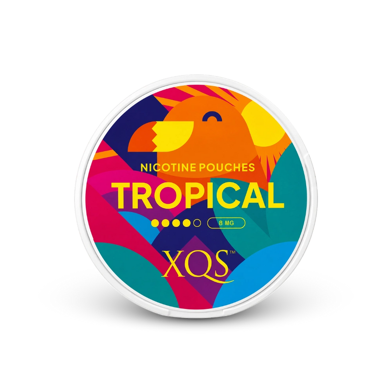XQS Tropical Strong – lata de sachês de nicotina
