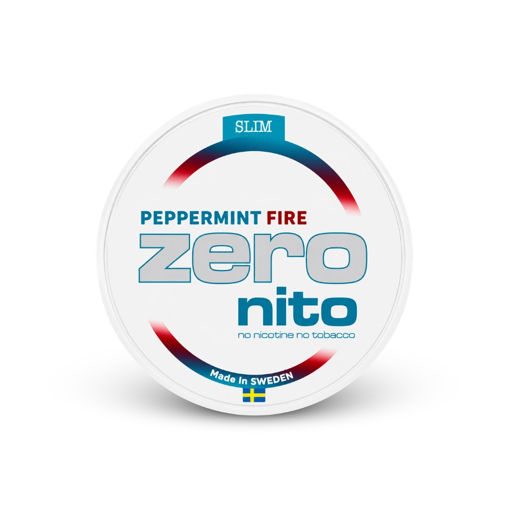 ZERONITO Peppermint Fire Slim – lata de sachês de nicotina