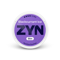 ZYN Blackcurrant Ice Slim S4 – lata de sachês de nicotina