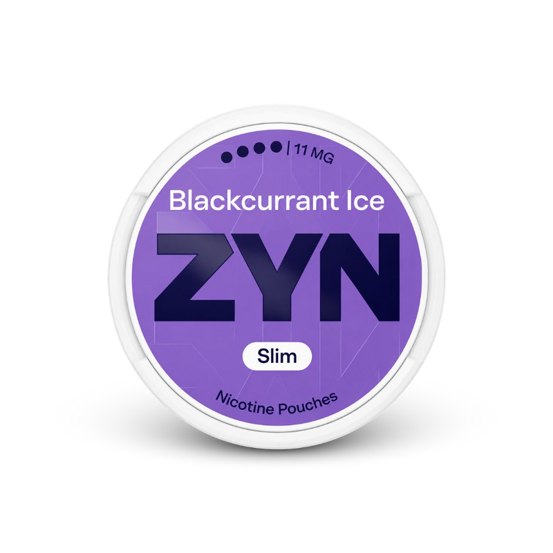 ZYN Blackcurrant Ice Slim S4 – lata de sachês de nicotina