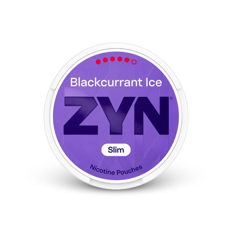 ZYN Blackcurrant Ice Slim S5 – lata de almofadinhas de nicotina