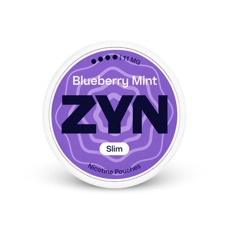 ZYN Blueberry Mint Slim S4 – lata de sachês de nicotina