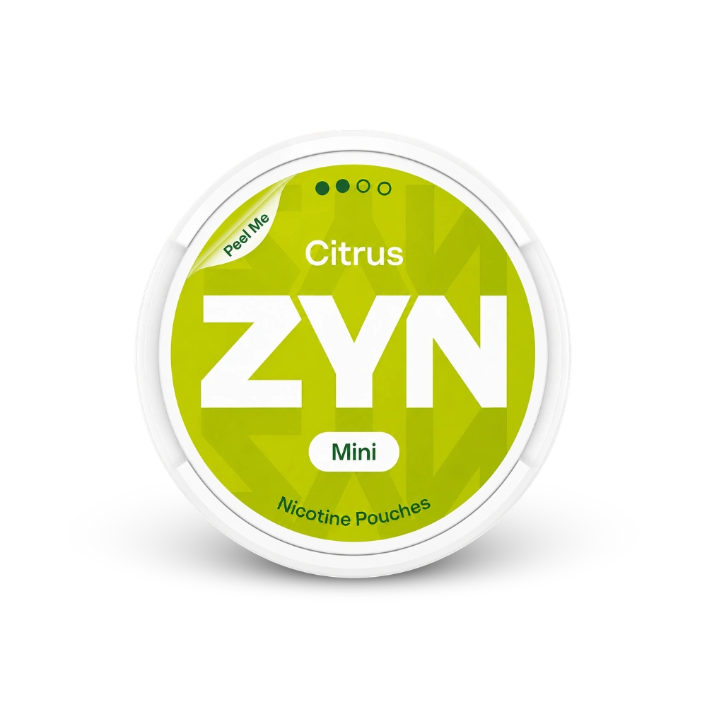 ZYN Citrus Mini S2 – lata de sachês de nicotina
