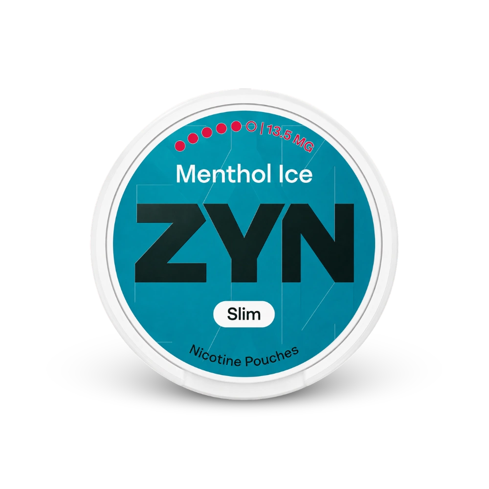 ZYN Menthol Ice Slim S5 – lata de sachês de nicotina